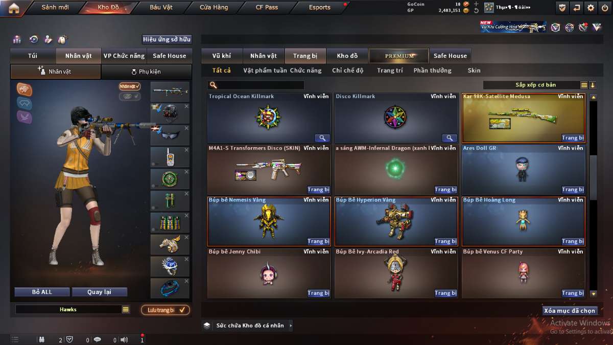 shop acc cf uy tin gia re